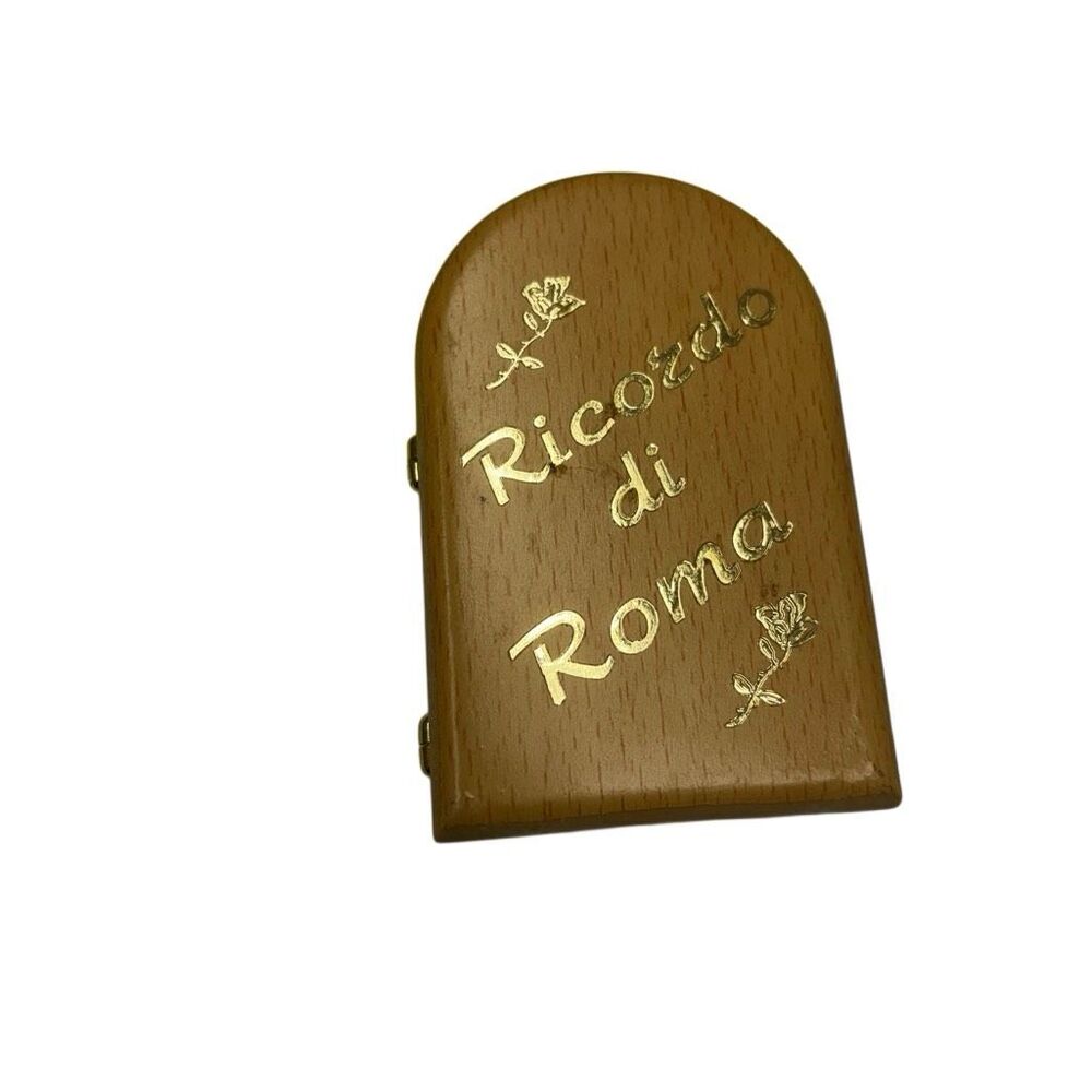 ViTG Ricordo di Roma Wooden Diptych Pope John Paul II St Peters Basilica Italy